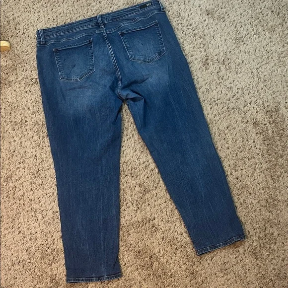 Kut from the Kloth Women's Dark Blue Skinny Ankle Jeans - Picture 8 of 12